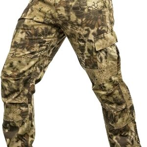 Men's Kryptek Tactical Camouflage Cargo Pants With Pockets
